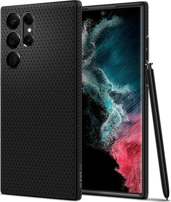 Чехол для телефона Spigen Liquid Air для Galaxy S22 Plus ACS03953 (черный) - 1/1