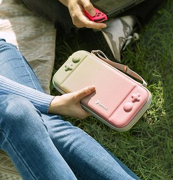 Чехол для приставки Tomtoc FancyCase A05 Slim для Nintendo Switch/Nintendo Switch OLED (розовый) - 1/1