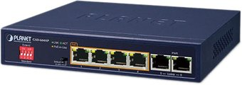 Неуправляемый коммутатор PLANET GSD-604HP - 1/1