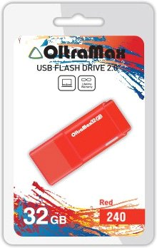 USB Flash OltraMax 240 32GB (красный) [OM-32GB-240-Red] - 1/1