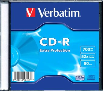 CD-R диск Verbatim 700Mb 52x 43347 (1 шт.) - 1/1