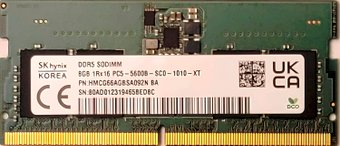 Оперативная память Hynix 8ГБ DDR5 SODIMM 5600 МГц HMCG66AGBSA092N - 1/1