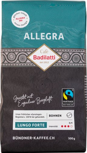 Кофе Cafe Badilatti Allegra Max Havelaar зерновой 500 г - 1/1