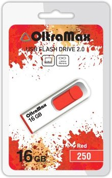 USB Flash OltraMax 250 16GB (красный) [OM-16GB-250-Red] - 1/1