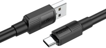 Кабель Hoco X84 Solid USB Type-A - USB Type-C (1 м, черный) - 1/1