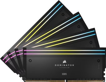 Оперативная память Corsair Dominator Titanium RGB 4x16ГБ DDR5 6400 МГц CMP64GX5M4B6400C32 - 1/1