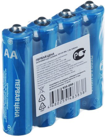Батарейка Первая цена AA 4шт 925-050 - 1/1