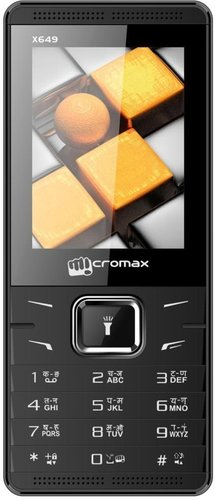 Кнопочный телефон Micromax X649 Black - 1/1