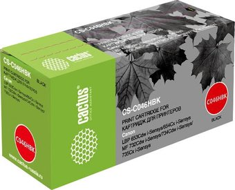 Картридж CACTUS CS-C046HBK (аналог Canon 046BK) - 1/1