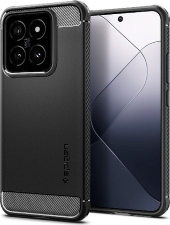Чехол для телефона Spigen Rugged Armor для Xiaomi 14 ACS07422 (черный) - 1/1