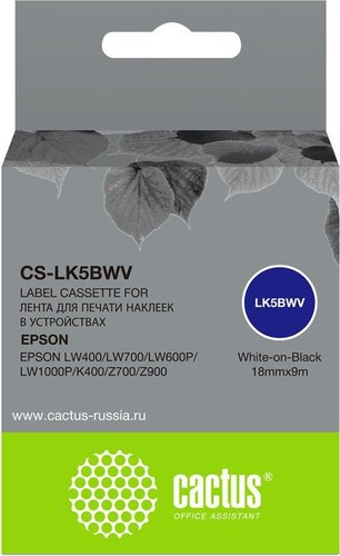 Картридж CACTUS CS-LK5BWV (аналог Epson LK5BWV) - 1/1