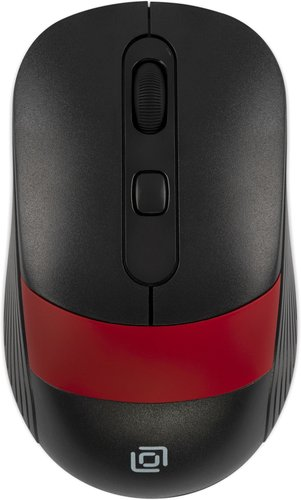 Мышь Oklick 310MW (черный/красный) - 1/1