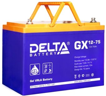 Аккумулятор для ИБП Delta GX 12-75 (12В/75 А·ч) - 1/1