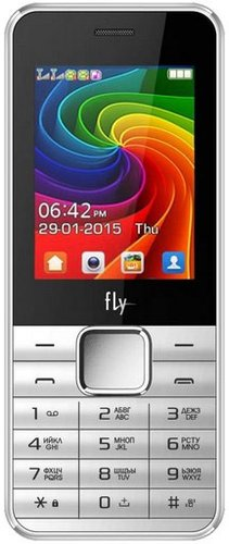 Кнопочный телефон Fly FF246 White - 1/1