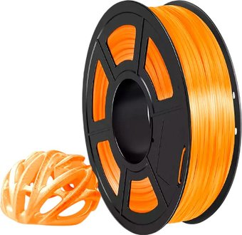 Пластик NV Print NV-3D-TPU-TRANS-ORANGE (1.75мм, 500г, прозрачный/оранжевый) - 1/1