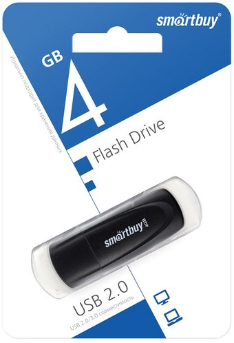 USB Flash SmartBuy Scout 4GB (черный) - 1/1
