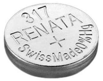 Батарейка Renata SR317/SR516SW 1.55V 10mAh 5.8x1.6 мм - 1/1