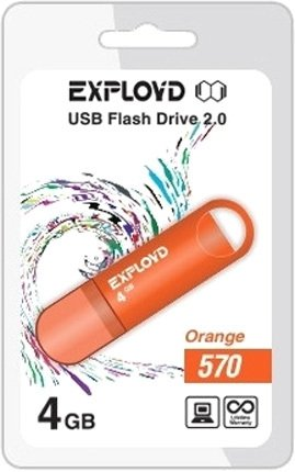 USB Flash Exployd 570 4GB (оранжевый) - 1/1