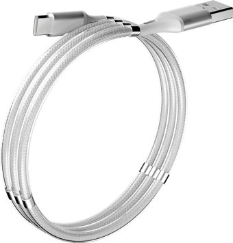 Кабель Olmio 041637 USB Type A - USB Type C (1.2 м, серебристый) - 1/1