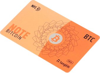 Аппаратный криптокошелек Tangem Note Bitcoin - 1/1