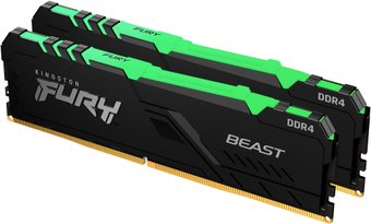 Оперативная память Kingston FURY Beast RGB 2x16GB DDR4 PC4-21300 KF426C16BBAK2/32 - 1/1