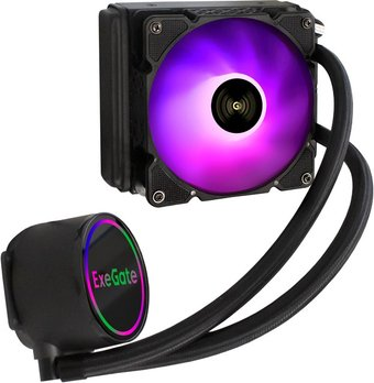Система жидкостного охлаждения для процессора ExeGate BlackWater-120.PWM.ARGB EX293456RUS - 1/1