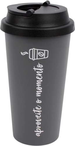 Стакан Darvish С крышкой SR-H-1664-5 (серый) - 1/1