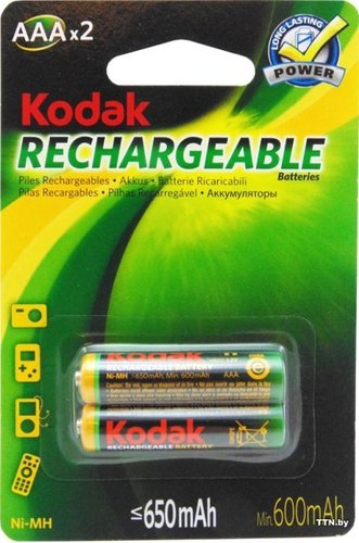 Аккумулятор Kodak AAA 650 mAh 2 шт - 1/1