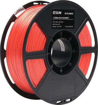 Пластик eSUN ePLA-Gloss 1.75 мм 1000 г (красный) - 1/1