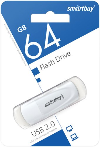 USB Flash SmartBuy Scout 64GB (белый) - 1/1