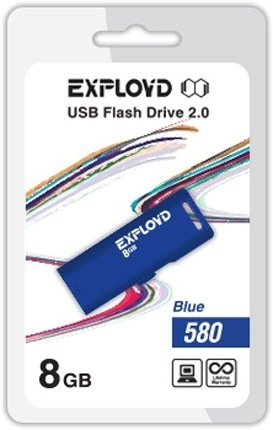 USB Flash Exployd 580 8GB (синий) - 1/1