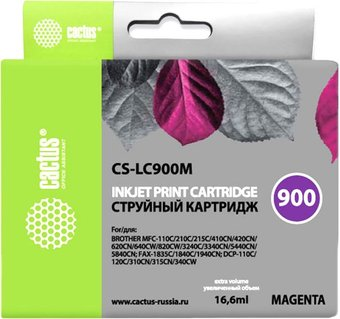 Картридж CACTUS CS-LC900M (аналог Brother LC900M) - 1/1