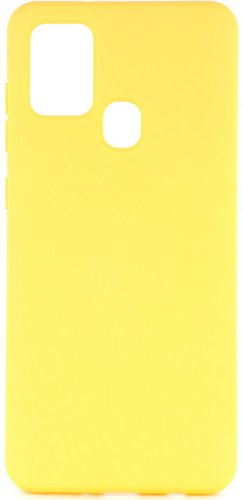 Чехол для телефона Case Cheap Liquid для Galaxy A21s (желтый) - 1/1