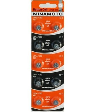 Батарейка Minamoto LR754/393/AG5 10BP - 1/1