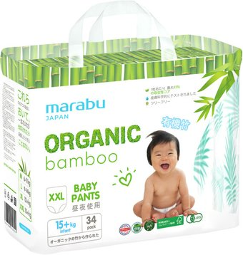 Трусики-подгузники Marabu Organic Bamboo XXL 15+кг (34 шт) - 1/1