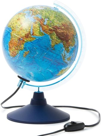 Школьный глобус Globen Физико-политический с подсветкой Ке011500201 - 1/1