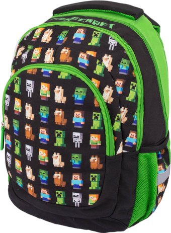 Школьный рюкзак Astra Minecraft AB330 Multi Characters 502021200 (черный/зеленый) - 1/1