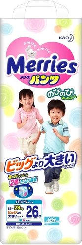 Трусики-подгузники Merries XXL (26 шт) - 1/1