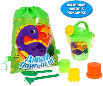Набор игрушек для песочницы Соломон Весёлые динозаврики 7611883 - 1/1