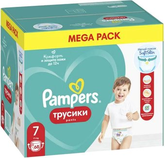 Трусики-подгузники Pampers Pants 7 (68 шт) - 1/1