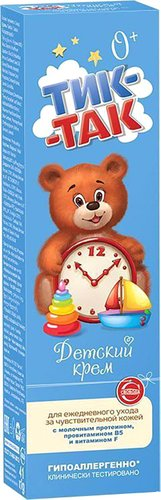Крем детский Svoboda Тик-так с молочным протеином витамином B5 и F 41 г - 1/1