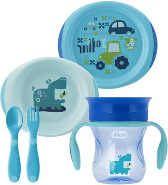 Набор детской посуды Chicco 340624058 (голубой) - 1/1