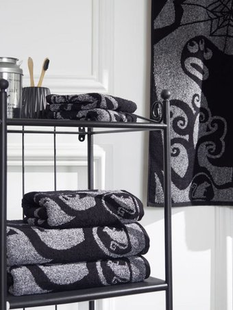 Полотенце Guten Morgen Бугимен 30х50, 50х90, 70х130 НПМБуг-30-50п (черный) - 1/1