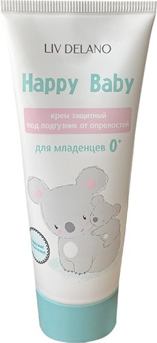 Крем под подгузник Liv Delano Крем защитный Happy Baby под подгузник с первых дней жизни 75 г - 1/1