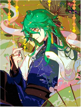 Картина по номерам Red Panda Байджу Genshin Impact p55545 - 1/1