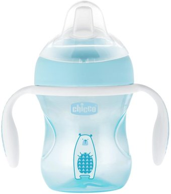 Поильник Chicco Transition Cup 340728503 (200мл, голубой) - 1/1