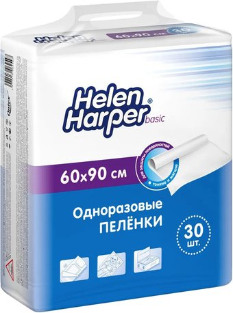 Пеленка одноразовая Helen Harper Basic 60x90 (30 шт) - 1/1