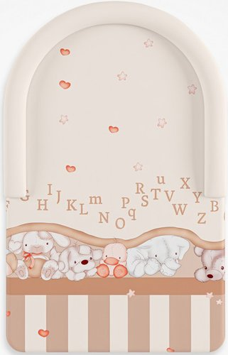 Матрас-кокон Globex Комфорт Игрушки 4205/4 (бежевый) - 1/1