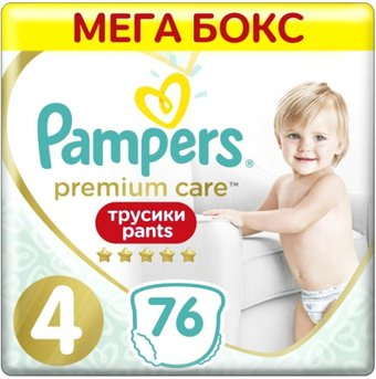 Трусики-подгузники Pampers Premium Care Pants 4 Maxi (76 шт) - 1/1
