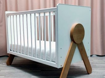 Люлька Incanto Iris KR-0001/1 (белый/бук) - 1/1